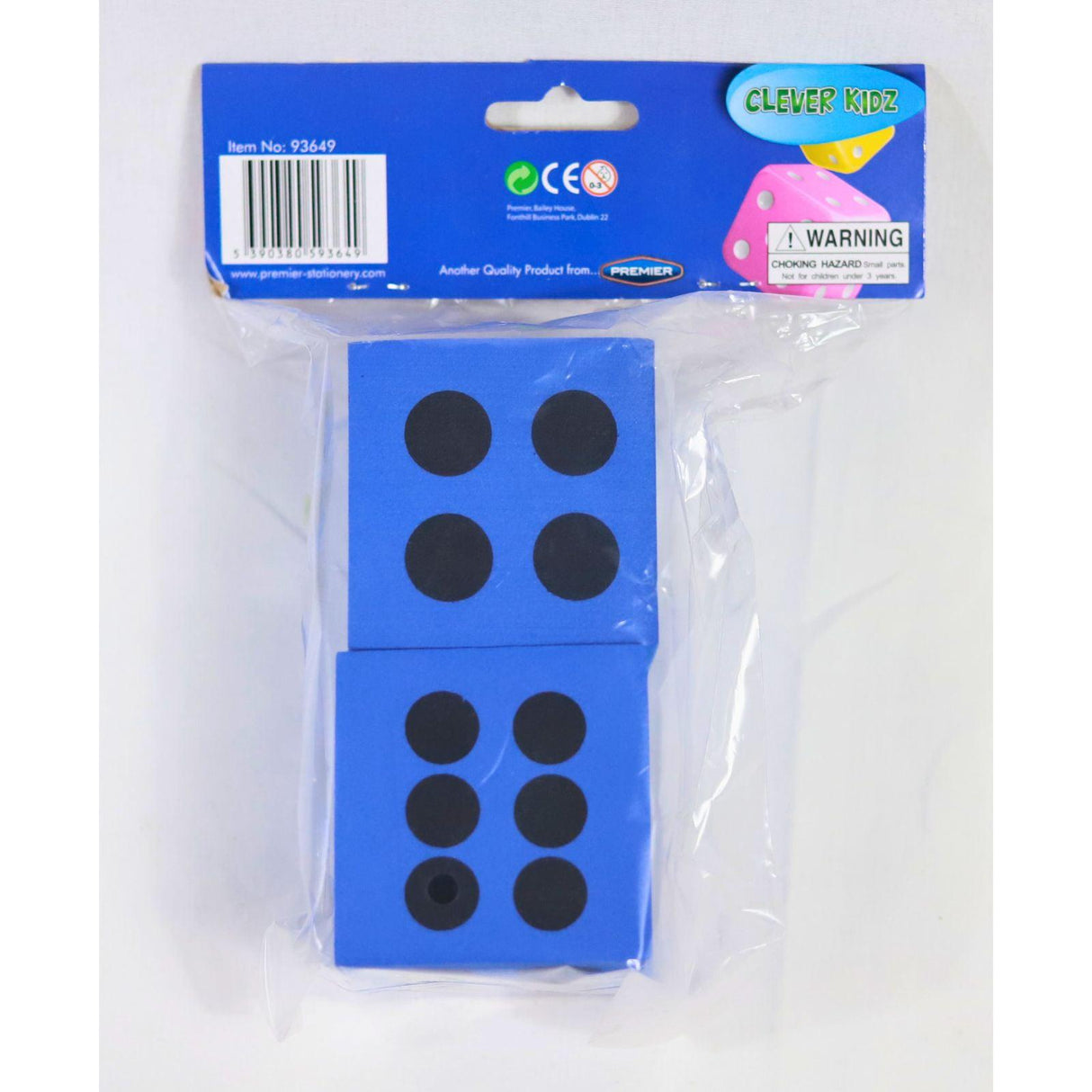 Clever Kidz - Learn And Play Giant Dice - Pack of 2 by Clever Kidz on Schoolbooks.ie