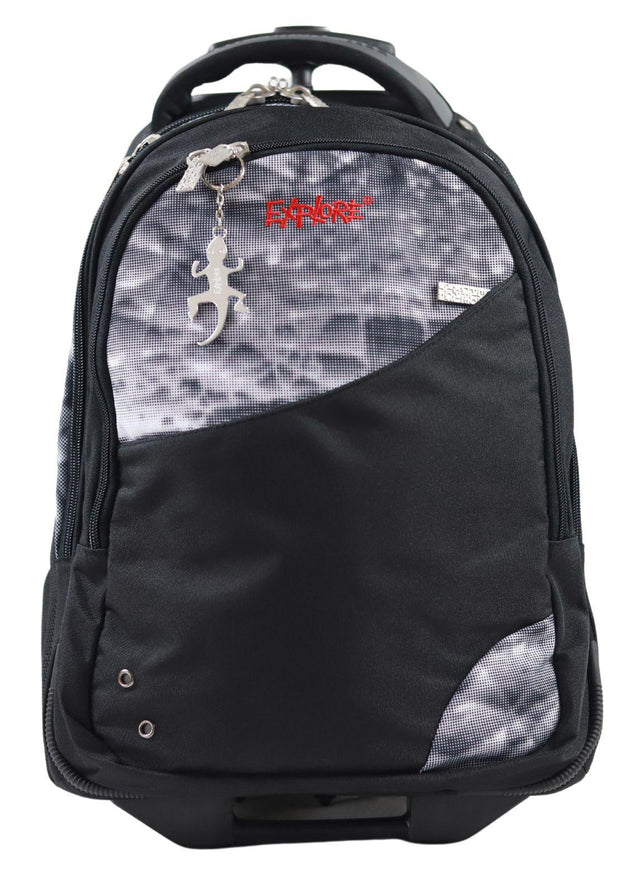 ■ Explore Trolley Backpack - Crystal & Black by Premier on Schoolbooks.ie