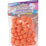 Crafty Bitz Primary Pom Poms - Orange by Crafty Bitz on Schoolbooks.ie