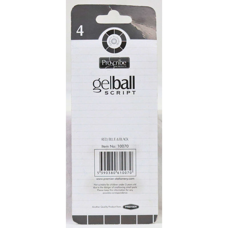Proscribe Card of 4 Gelball Script Pens by ProScribe on Schoolbooks.ie
