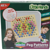 ■ Little Hands Wooden Education Game - Peg Patterns by Little Hands on Schoolbooks.ie