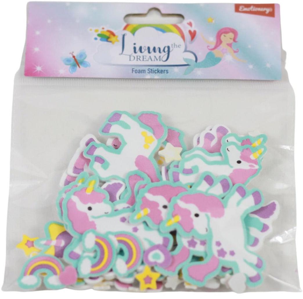 Unicorn Foam Stickers by Emotionery on Schoolbooks.ie