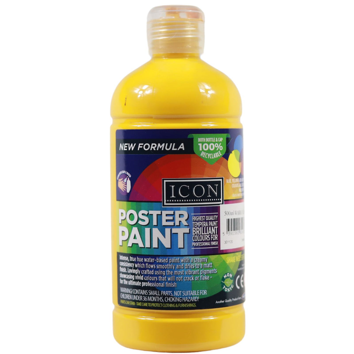 Icon Poster Paint 500ml - Warm Yellow by Icon on Schoolbooks.ie