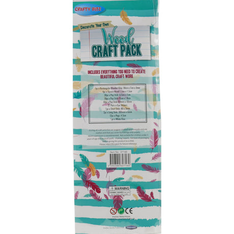 ■ Crafty Bitz Craft Pack - Wood Shapes by Crafty Bitz on Schoolbooks.ie