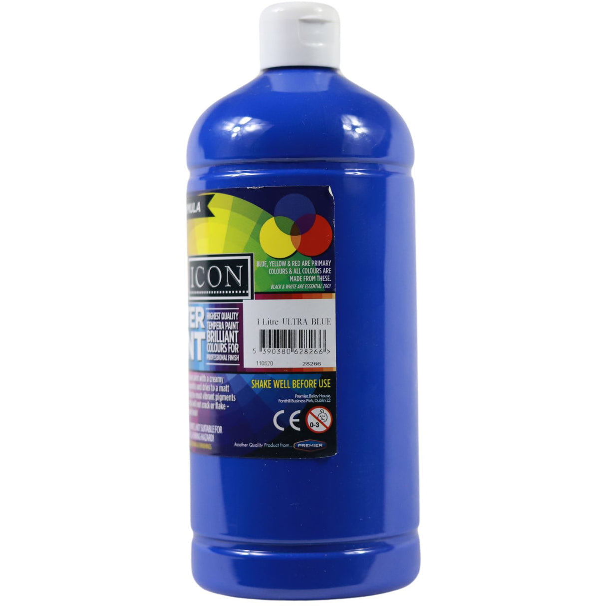 Icon - 1ltr Poster Paint - Ultramarine Blue by Icon on Schoolbooks.ie