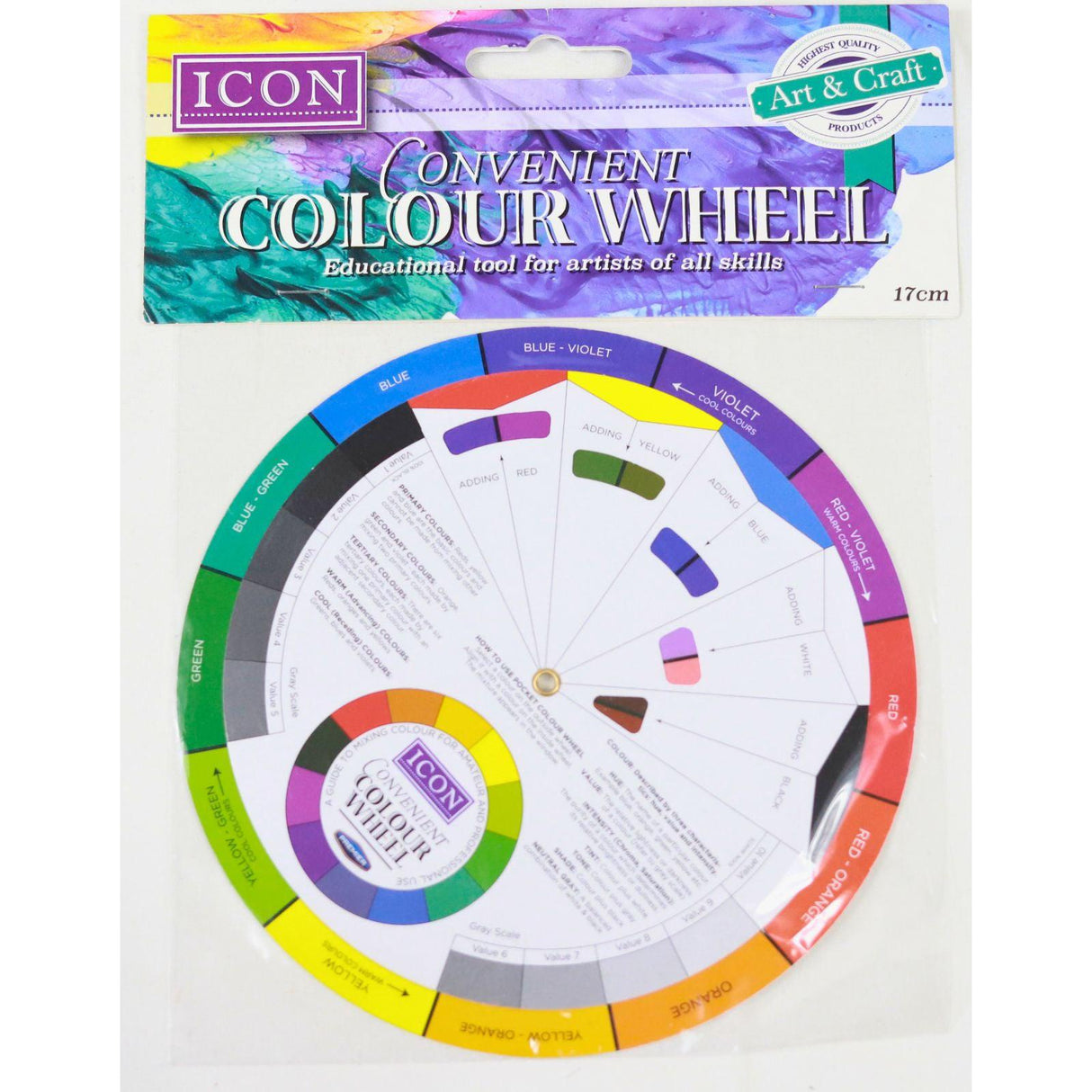 Icon - 17cm Convenient Colour Wheel by Icon on Schoolbooks.ie