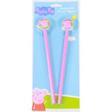 ■ Peppa Pig - Set of 2 Pencils with Eraser Toppers by Peppa Pig on Schoolbooks.ie