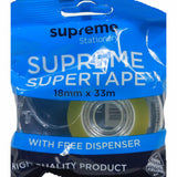 ■ Supertape 18mm x 33m with Dispenser by Supreme Stationery on Schoolbooks.ie