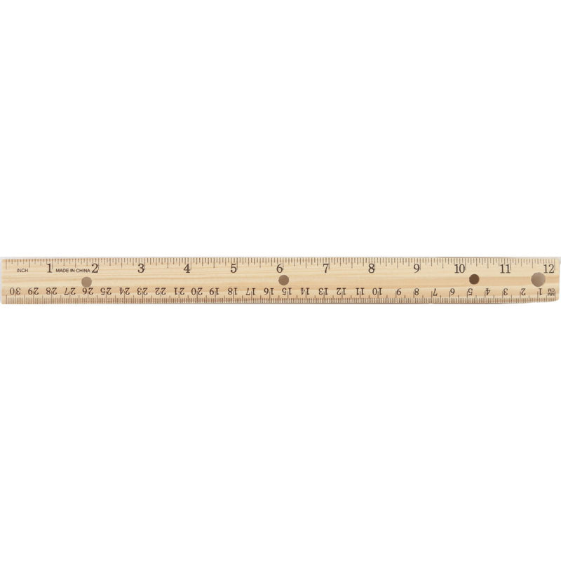 12"/30cm Wooden Ruler by Supreme Stationery on Schoolbooks.ie