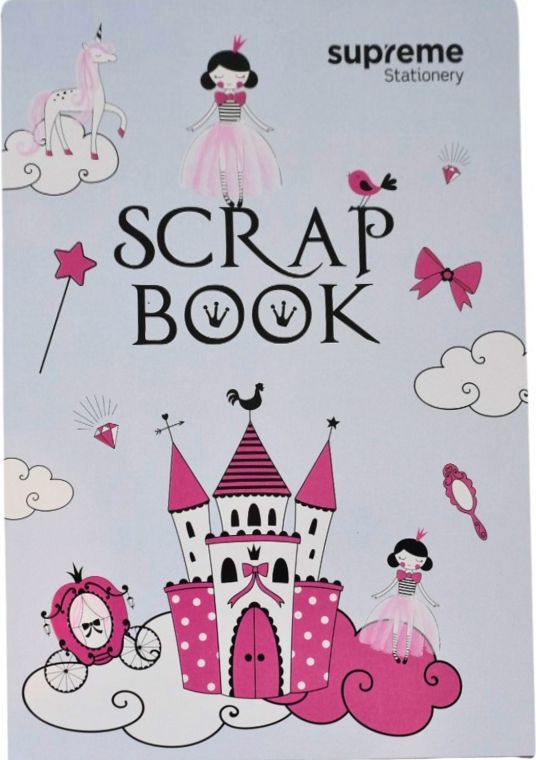 A4 48 Page Scrapbook - Princess by Supreme Stationery on Schoolbooks.ie