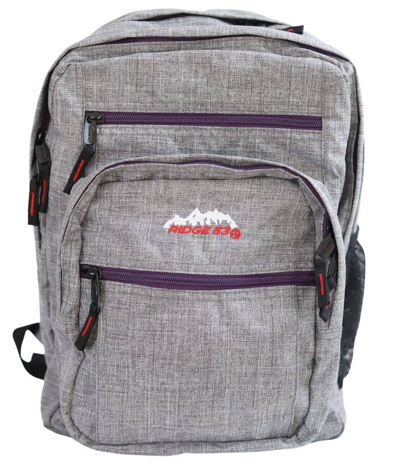 ■ Ridge 53 - College Backpack - Grey Melange by Ridge 53 on Schoolbooks.ie