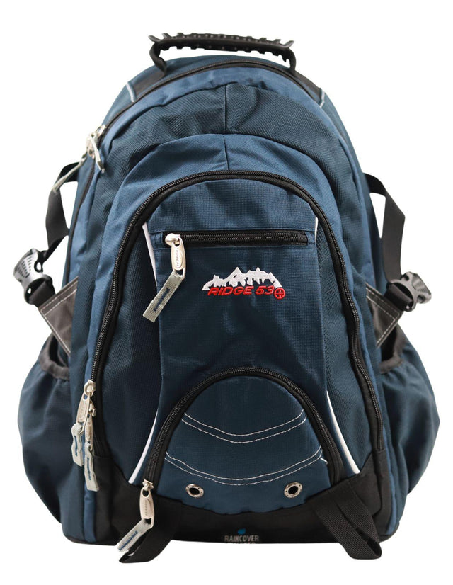 Ridge 53 - Bolton Backpack - Navy and White by Ridge 53 on Schoolbooks.ie