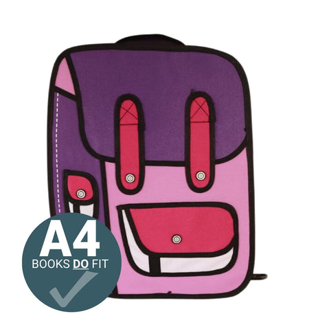 ■ Ridge 53 - 2D Large Backpack - Pink/Purple/Red/White by Ridge 53 on Schoolbooks.ie