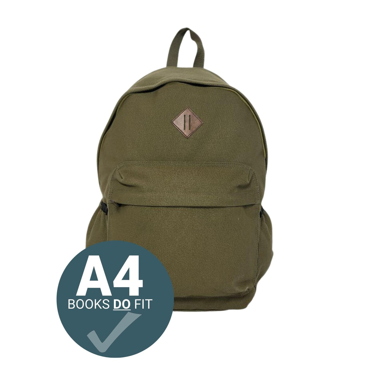 Ridge 53 - Canvas Backpack - Khaki by Ridge 53 on Schoolbooks.ie