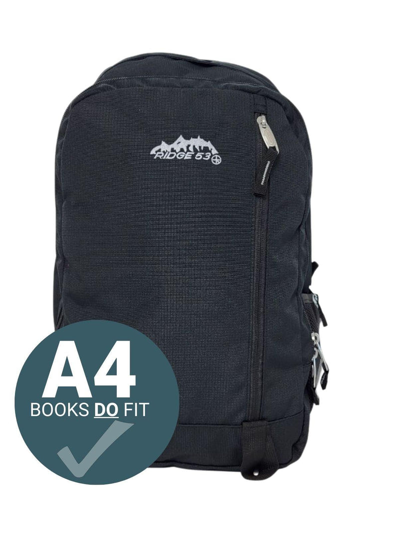 Ridge 53 - Dawson Backpack - Black by Ridge 53 on Schoolbooks.ie