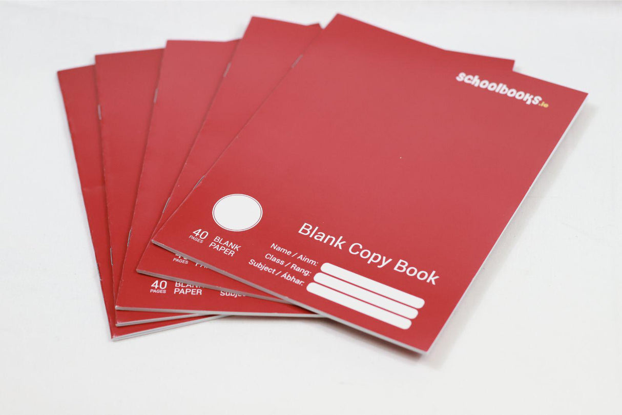 Schoolbooks.ie - Blank Plain Day Copy Book - 40 Page - Pack of 5 by Schoolbooks.ie on Schoolbooks.ie