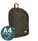 ■ Head - Green and Brown Backpack 17 inch by Head on Schoolbooks.ie