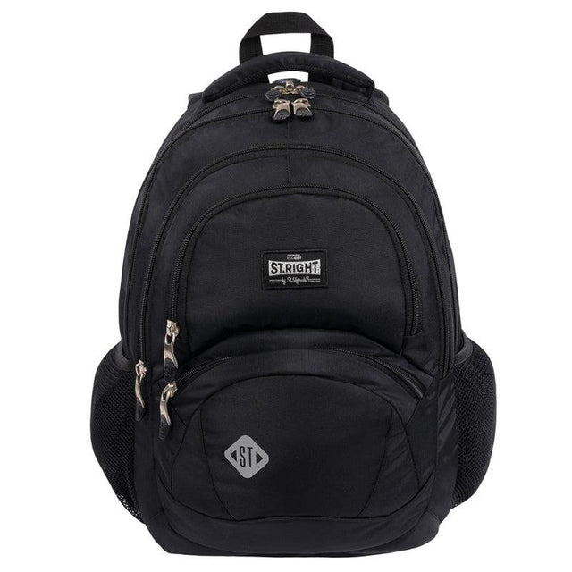 St.Right - Black - 4 Compartment Backpack by St.Right on Schoolbooks.ie