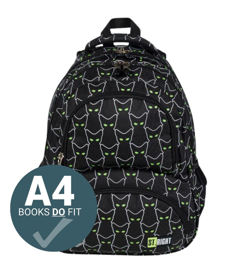 St.Right - Cats - 4 Compartment Backpack by St.Right on Schoolbooks.ie