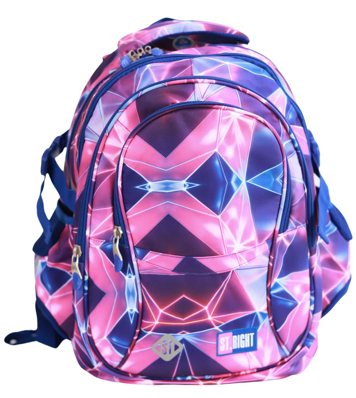 St.Right - Neon Party- 4 Compartment Backpack by St.Right on Schoolbooks.ie