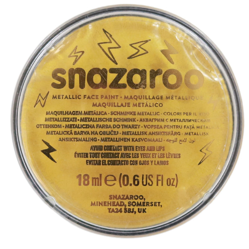 Snazaroo - Metallic Face Paint - 18ml - Gold by Snazaroo on Schoolbooks.ie