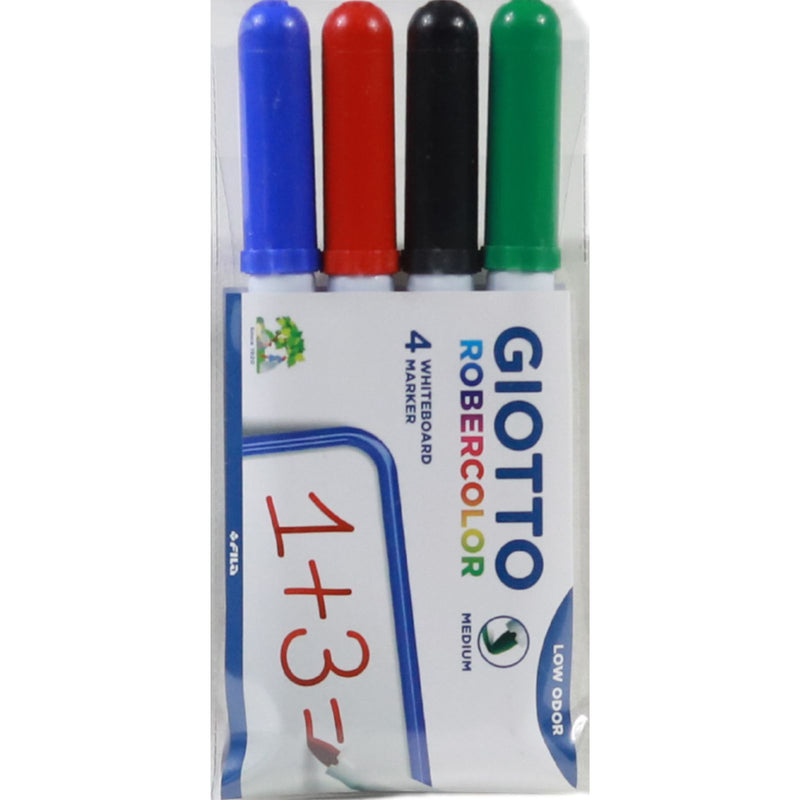 Giotto Robercolor Packet Of 4 Bullet Point Whiteboard Markers by Giotto on Schoolbooks.ie