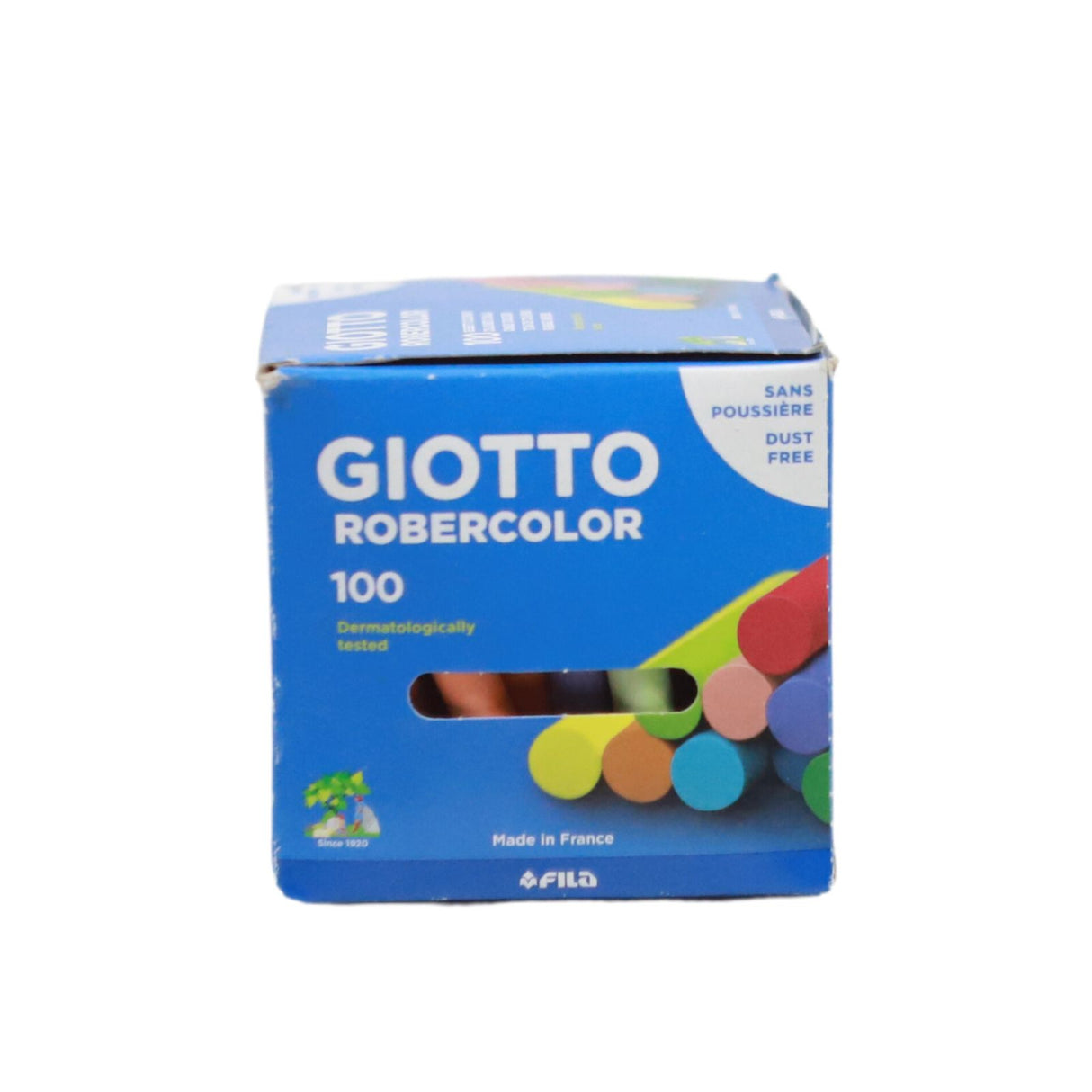 Giotto Box 100 Dust Free Chalk - Coloured by Giotto on Schoolbooks.ie