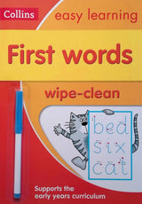 First Words Age 3-5 Wipe Clean Activity Book by HarperCollins Publishers on Schoolbooks.ie