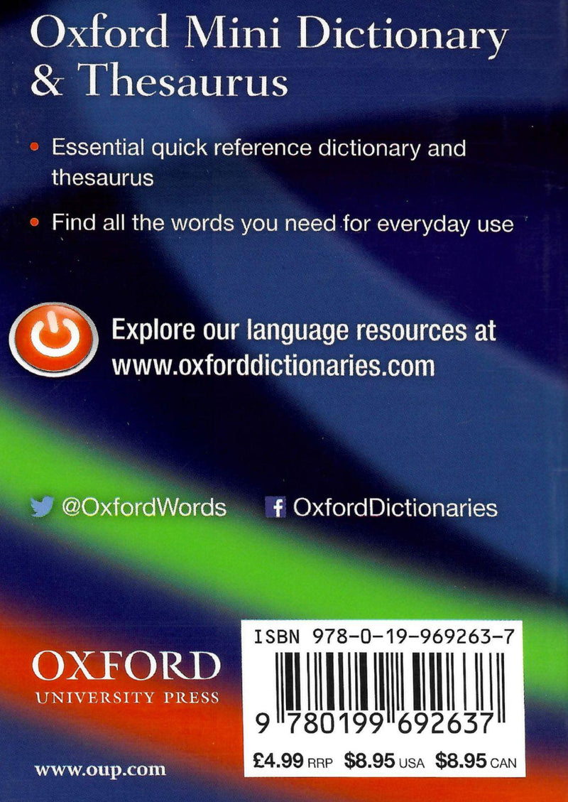 Oxford Mini Dictionary and Thesaurus by Oxford University Press on Schoolbooks.ie
