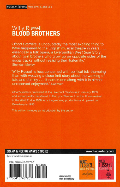 Blood Brothers by Methuen Publishing Ltd on Schoolbooks.ie