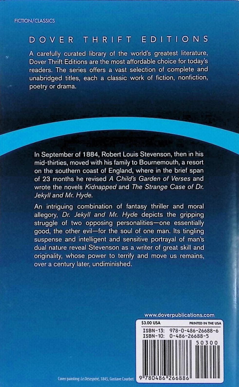 Strange Case of Dr. Jekyll and Mr. Hyde by Dover Publications on Schoolbooks.ie