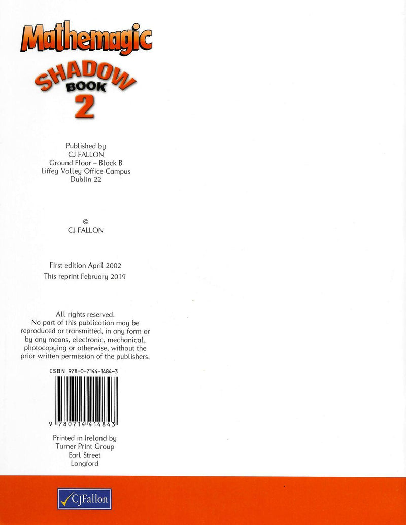 Mathemagic Shadow Book 2 by CJ Fallon on Schoolbooks.ie