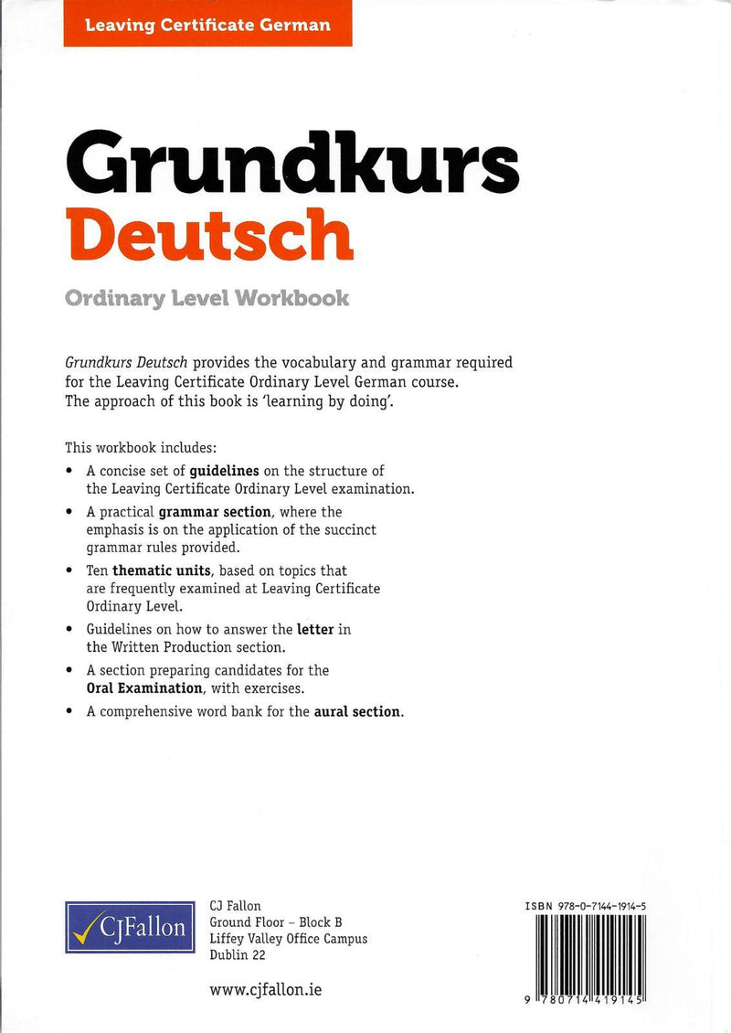 Grundkurs Deutsch by CJ Fallon on Schoolbooks.ie