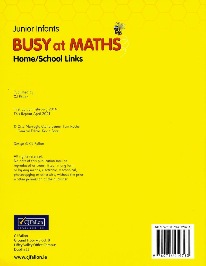 Busy at Maths - Junior Infants - Links Book Only by CJ Fallon on Schoolbooks.ie