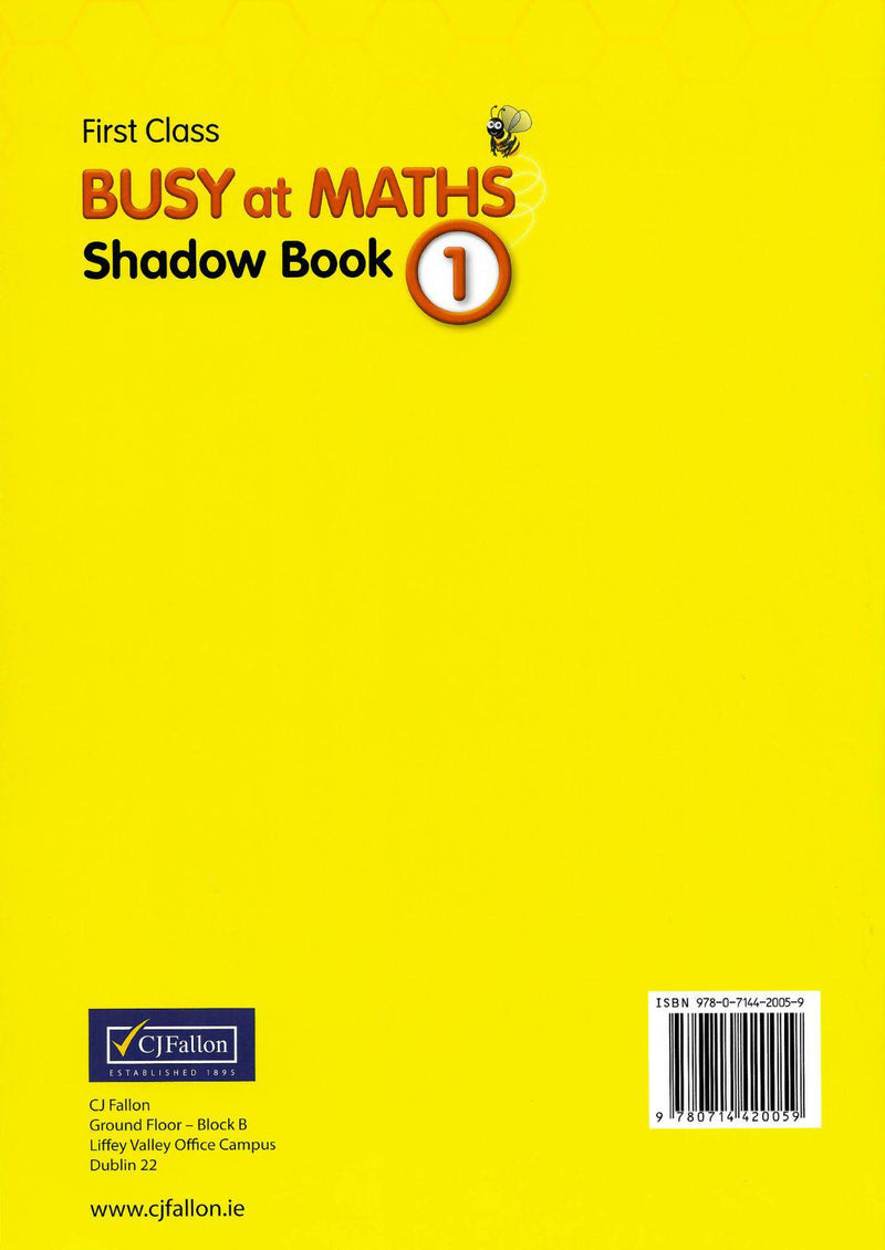 ■ Busy at Maths 1 - Shadow Book - 1st / Old Edition (2014) by CJ Fallon on Schoolbooks.ie