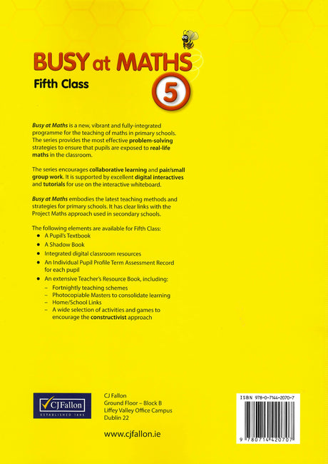 Busy at Maths 5 - 1st / Old Edition (2014) by CJ Fallon on Schoolbooks.ie
