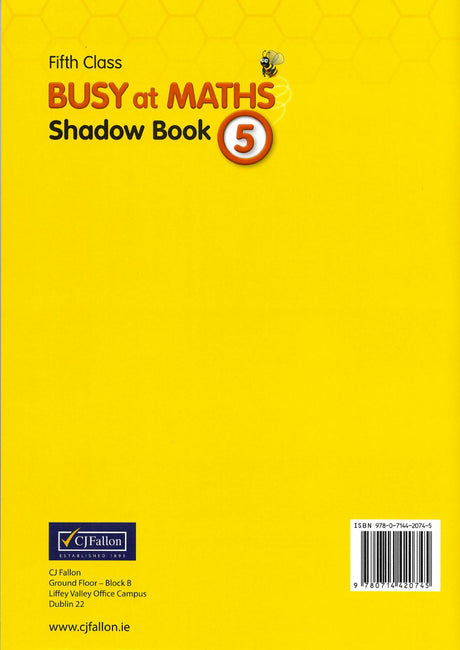 Busy at Maths 5 - Shadow Book by CJ Fallon on Schoolbooks.ie