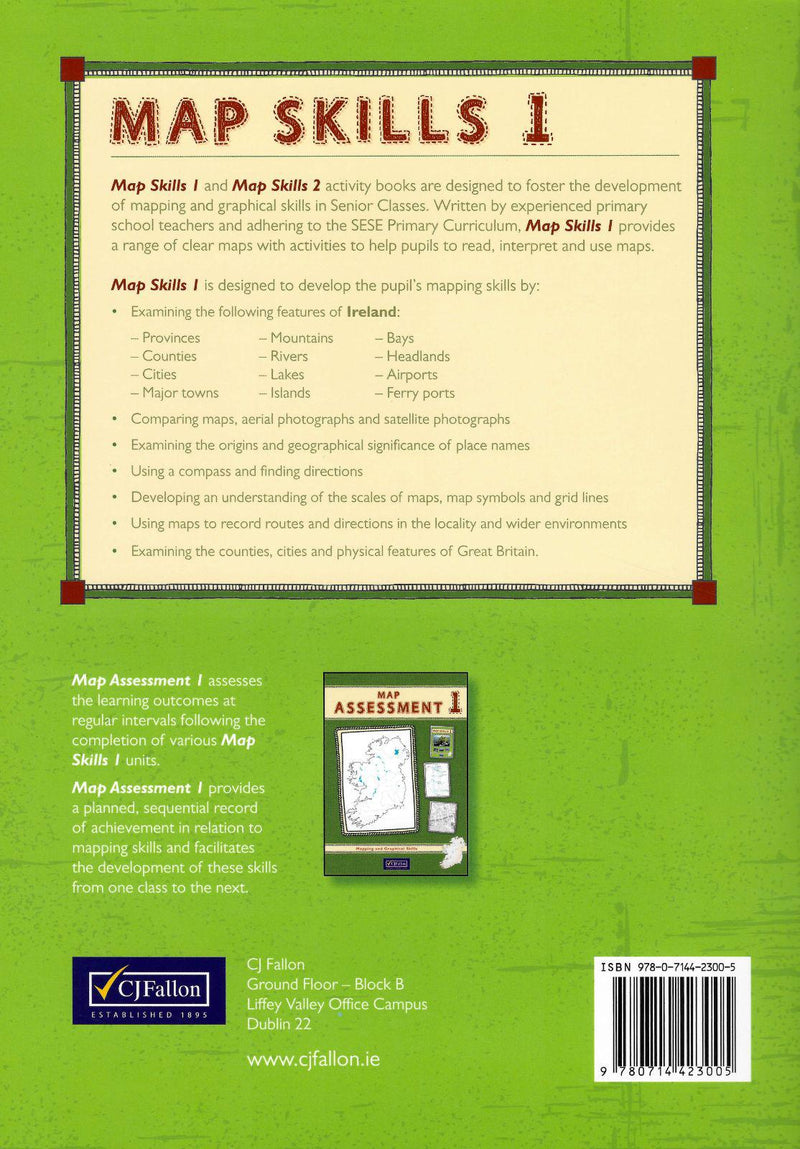 Map Skills 1 Pack - Fifth Class by CJ Fallon on Schoolbooks.ie