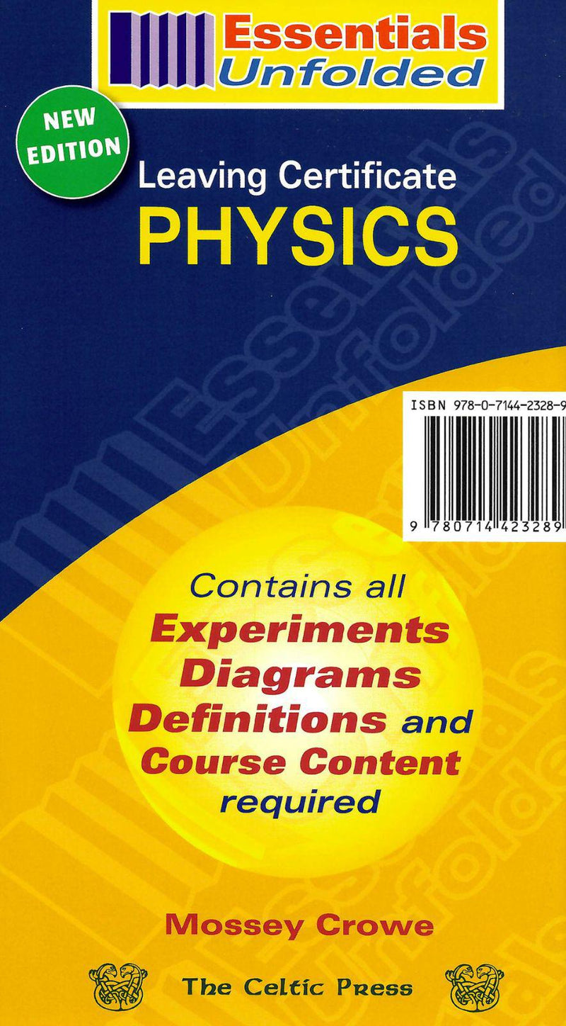 Essentials Unfolded - Leaving Cert - Physics by Celtic Press (now part of CJ Fallon) on Schoolbooks.ie