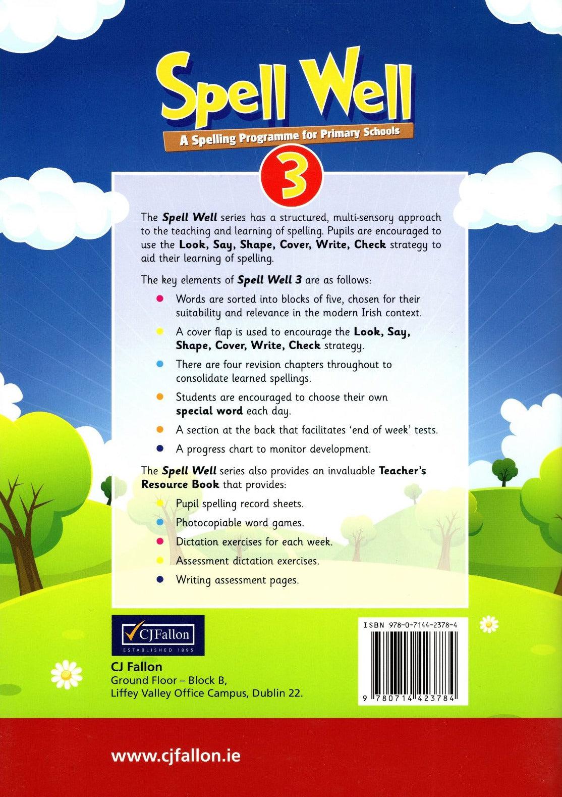 Spell Well 3 - 3rd Class by CJ Fallon on Schoolbooks.ie