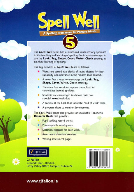 Spell Well 5 - 5th Class by CJ Fallon on Schoolbooks.ie