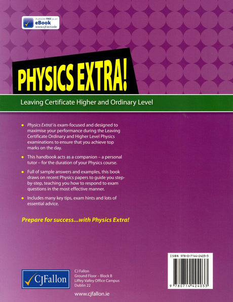 Physics Extra! - Leaving Cert by CJ Fallon on Schoolbooks.ie