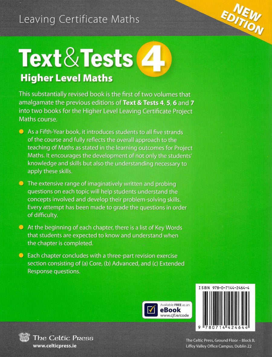 Text & Tests 4 - Higher Level - New Edition (2018) – Schoolbooks.ie