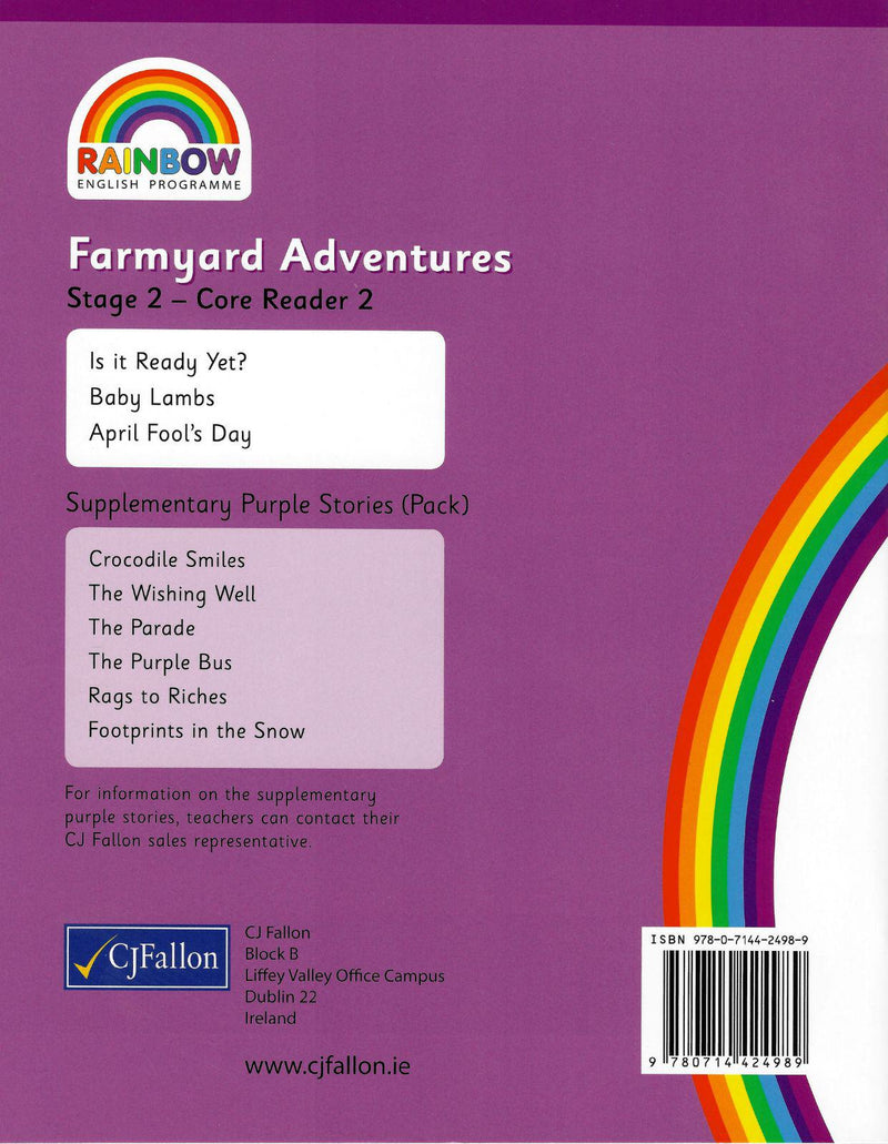 Rainbow - Stage 2 - Core Reader 2 - Farmyard Adventures by CJ Fallon on Schoolbooks.ie