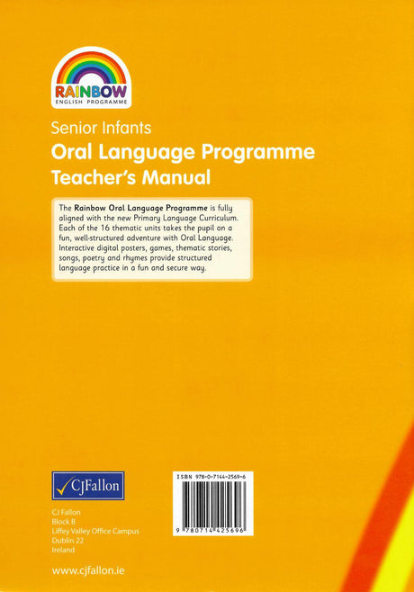 ■ Rainbow - Oral Language Programme - Senior Infants - Teacher's Manual (Stage 1) by CJ Fallon on Schoolbooks.ie