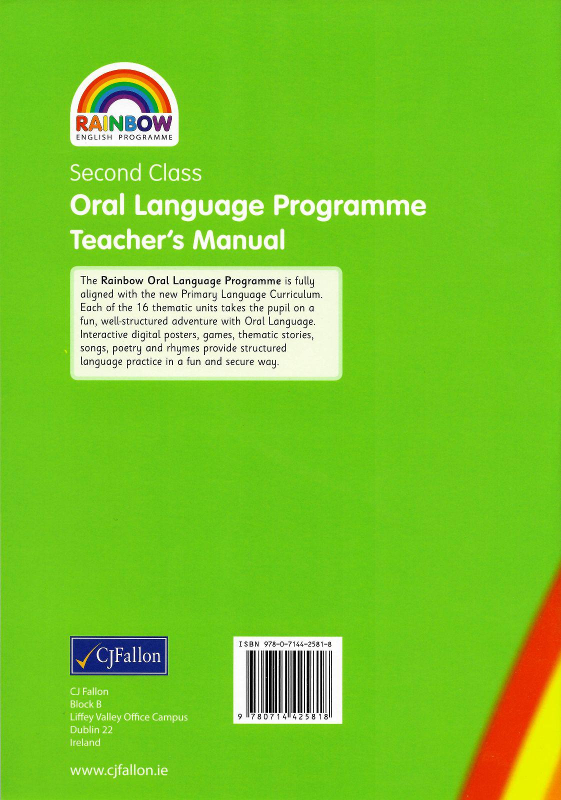 Rainbow - Oral Language Programme - Second Class - Teacher's Manual (Stage 2) by CJ Fallon on Schoolbooks.ie