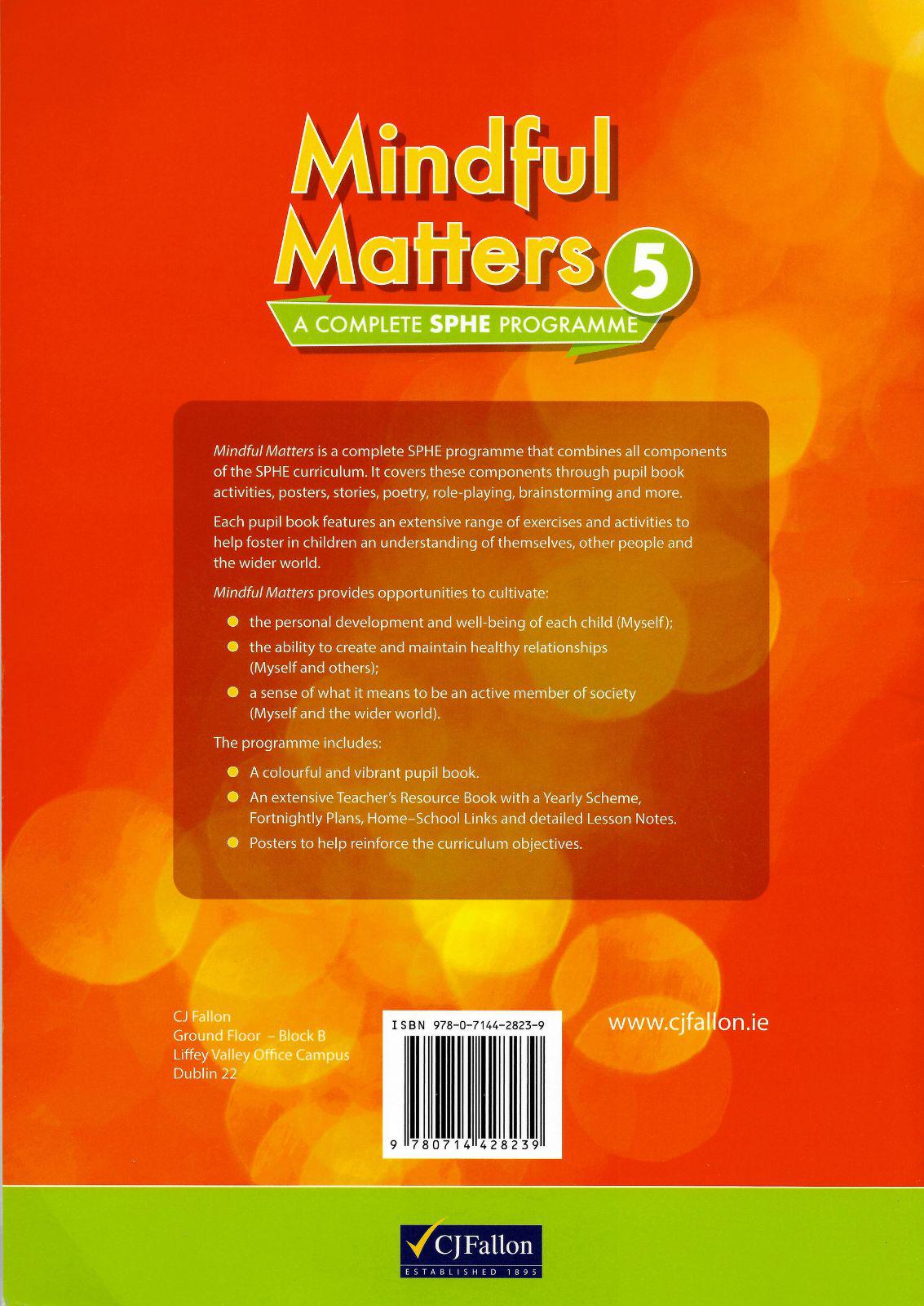 Mindful Matters 5 by CJ Fallon on Schoolbooks.ie