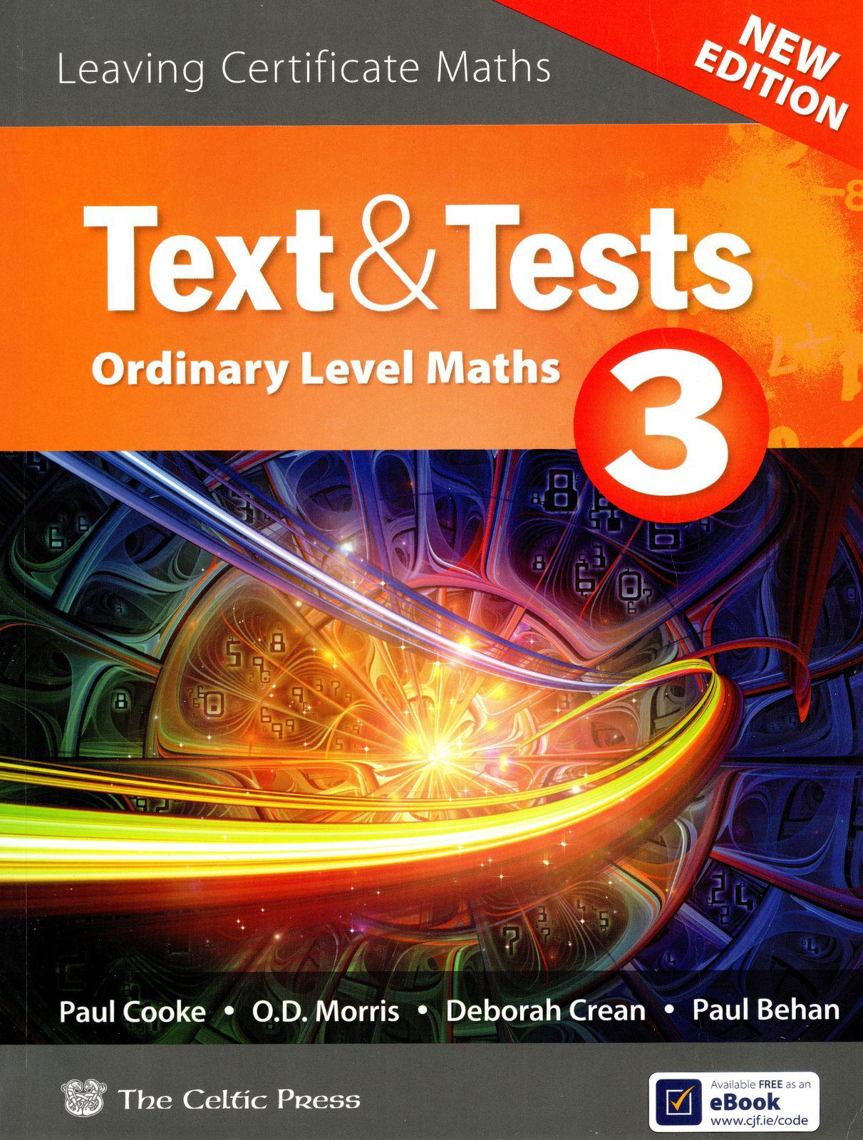 Text & Tests 3 - Ordinary Level - New Edition (2020) by Celtic Press (now part of CJ Fallon) on Schoolbooks.ie