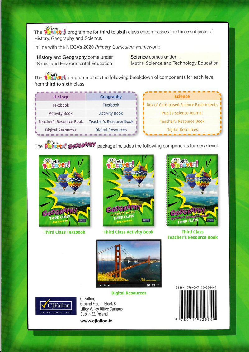Let's Discover! - Geography - Third Class - Workbook Only by CJ Fallon on Schoolbooks.ie