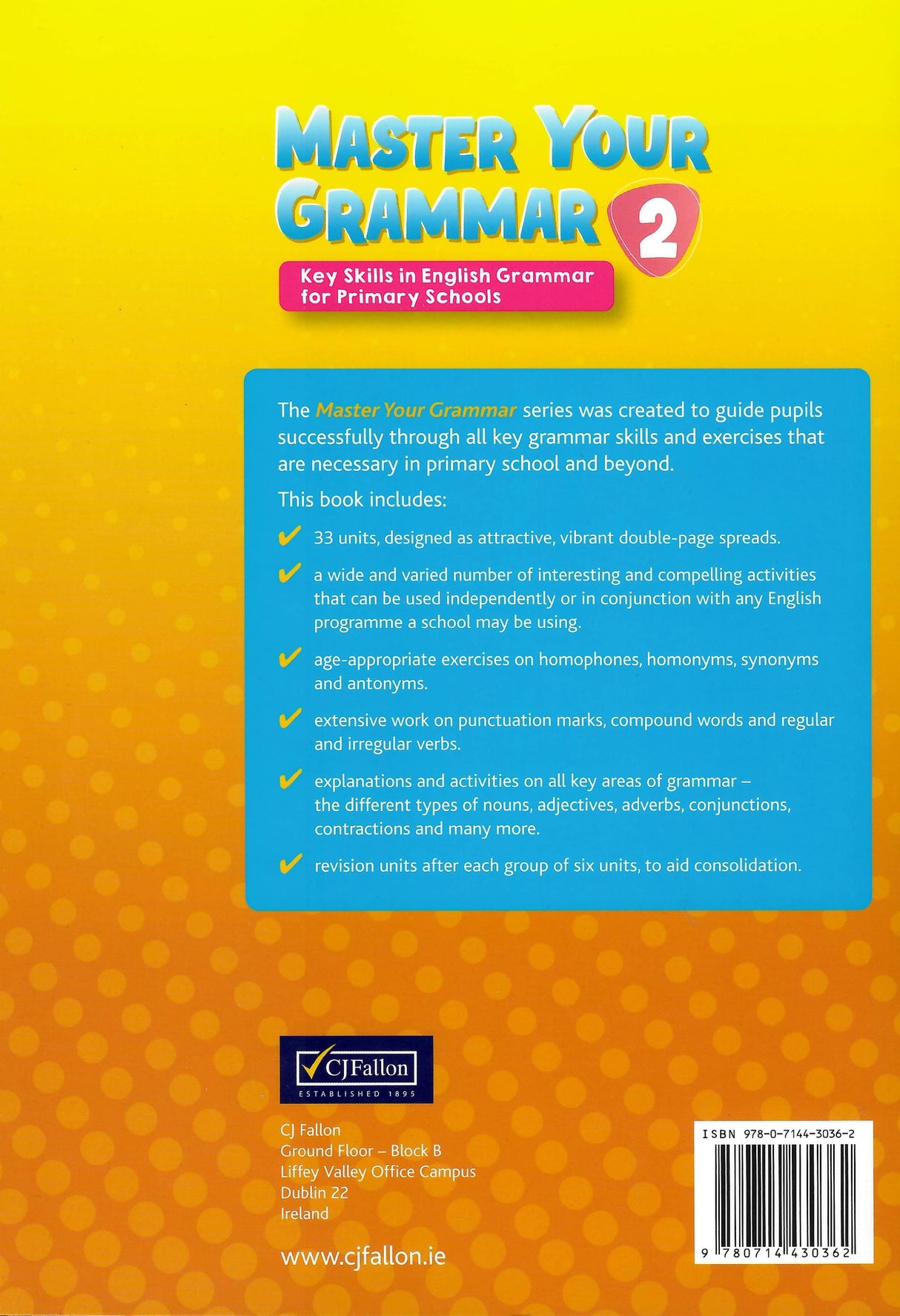 Master Your Grammar 2 - 2nd Class by CJ Fallon on Schoolbooks.ie